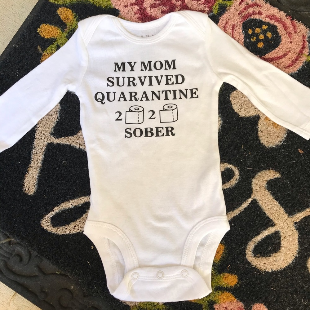 🧻Quarantine onesie-handmade-custom sizes 🧻